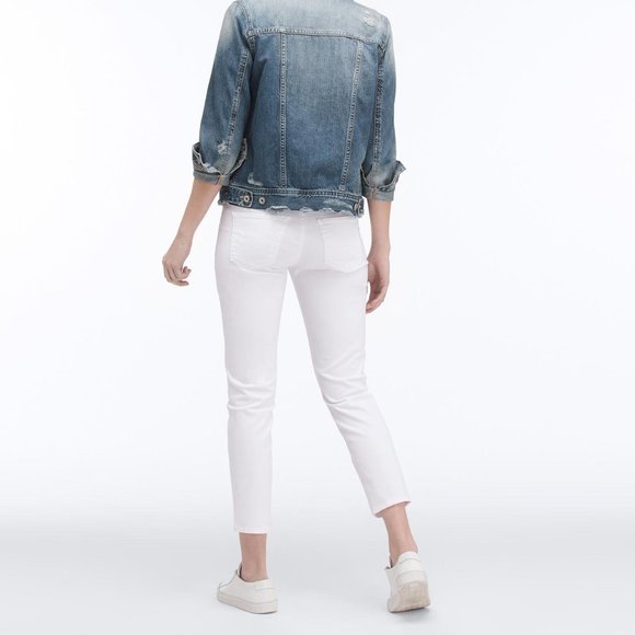 AG Stilt Crop Jeans in White Size 25 - Picture 1 of 4